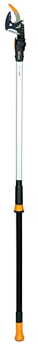 Fiskars PowerGear X Tree Pruner UPX82, Non-Stick Coated, Steel Blade/Aluminium Handle, Length 1.6 m, Black/Orange, 1023625