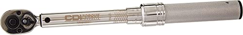 CDI 3/8 Inch Drive Adjustable Click Torque Wrench, Range 20-150 In Lbs / 2.8-15.3 Nm (1502MRMH)