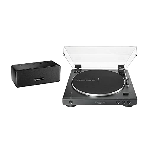 Audio-Technica Audio Technica AT-LP60XSPBT-BK Bluetooth Turntable and Speaker Bundle (Black)