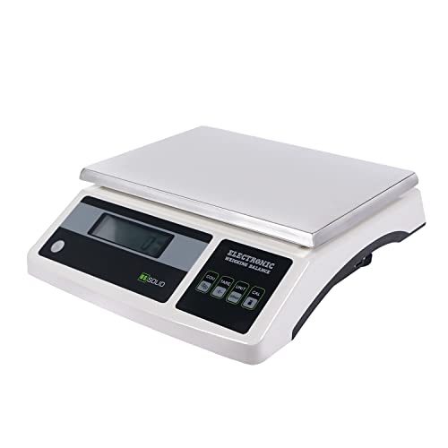 U.S. Solid Compact Bench Scale - Digital Bench Platform Balance, 21 kg x 0.1 g (46 lb x 0.0002 lb)