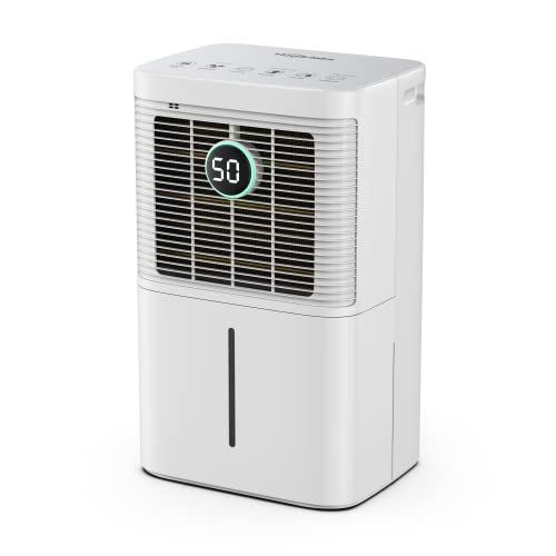 HOGARLABS 2000 Sq. Ft Dehumidifier for Home and Basements, 25 Pints Dehumidifier with Drain Hose for Continuous Drainage, Washable Filter, Anti-Spill Water Tank, Ideal for Bedroom, Bathroom, Office.