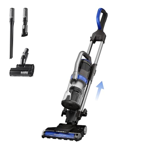 Eureka Pet Upright Vacuum Cleaner for Carpet and Hard Floor, Powerful Bagless Vacuum Cleaner for Home with HEPA Filter and Pet Tool, OmniVerse NEU801BL with QuickShift Technology, Blue