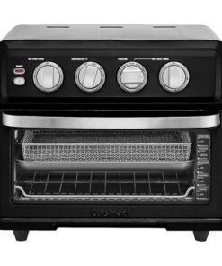Cuisinart Air Fryer + Convection Toaster Oven, 8-1 Oven with Bake, Grill, Broil & Warm Options, Stainless Steel, TOA-70 (Matte Black)