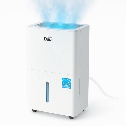 DuraComfort Dehumidifier for Basement,Up to 2500 Sq.Ft Small to Middle Rooms,Max to 35 Pints, Energy Star Certified Dehumidifiers,2024 New Model,White