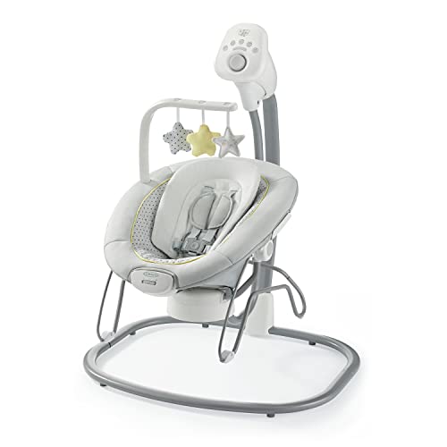 Graco Sway2Me Portable Baby Swing and Bouncer Seat with Music, Sounds, and Adjustable Settings, Watson Collection