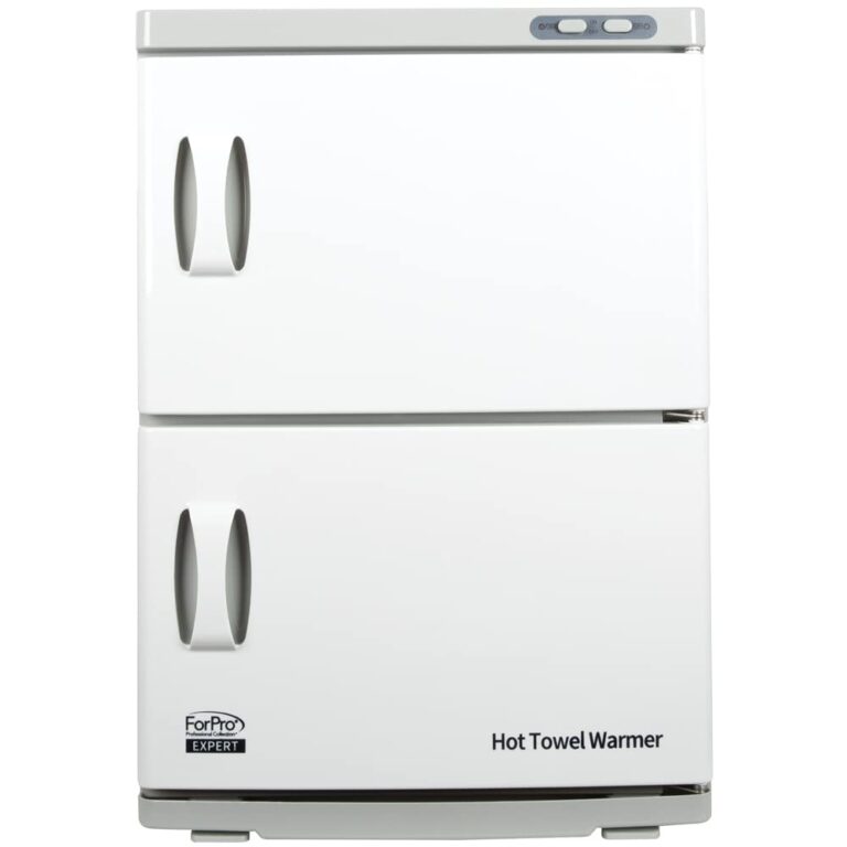 ForPro Professional Collection Expert Double Hot Towel Warmer, 46L Extra Large Capacity, Holds 48 Towels, Rust Resistant Towel Heater with Stainless Steel Racks, 25.5" H x 17.75" W x 11" D, White - Image 9
