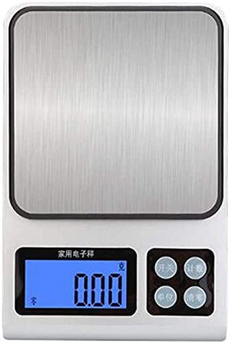 ZOCWJK Digital Scales Food,Kitchen Food Scales Baking Kitchen Scale,0.01g High Precision Grams Food Weigher Small Scale Household Electronic Scale (Onecolor-3kg/0.1g