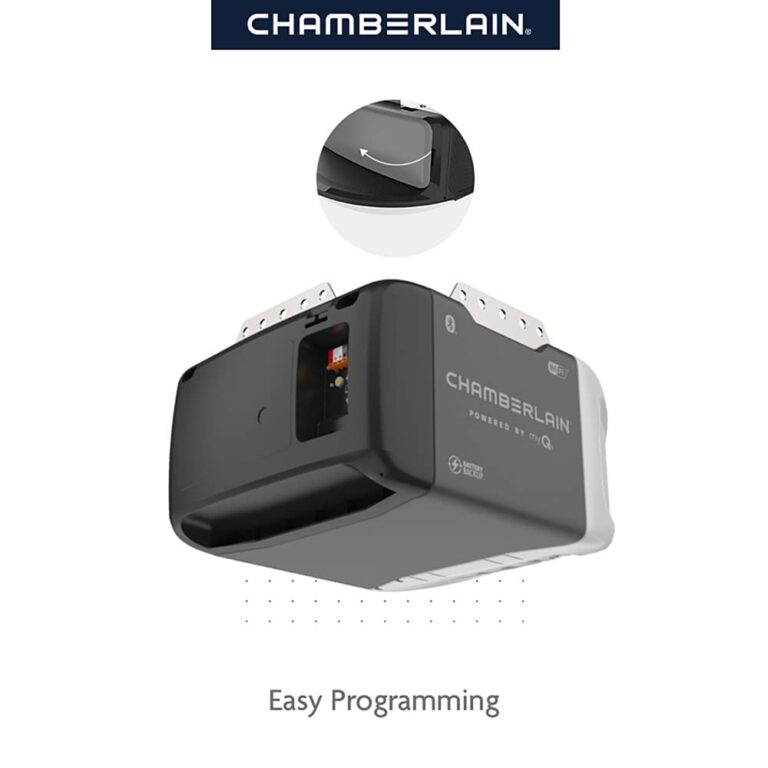 CHAMBERLAIN B2215T Garage Door Opener with Battery Backup, Black - Image 5