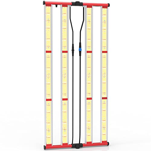AGLEX 420W LED Grow Light, Full Spectrum with UV IR, Daisy Chain & Dimmable for Indoor Growing, 4x5ft Core Coverage