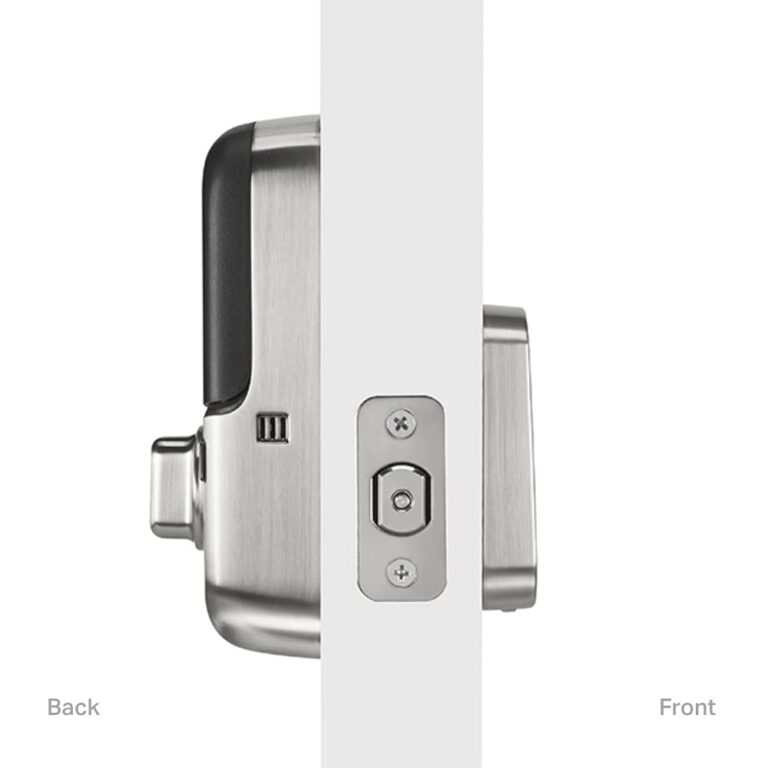 Yale | LiftMaster Smart Lock with Touchscreen Deadbolt- Works with myQ App & Key by Amazon in-Garage Delivery when paired with Smart Garage Hub (sold separately), Satin Nickel - Image 3