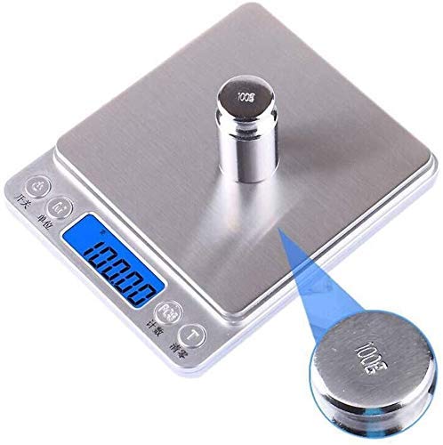 High-Precision Kitchen Food Scales - Stainless Steel Electronic Scales for Cooking, Baking, Coffee, and Jewelry - Accurate Weight Measurement, Easy to Clean and Use