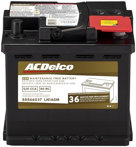 ACDelco Gold LN1AGM 36 Month Warranty AGM BCI Group LN1 Battery