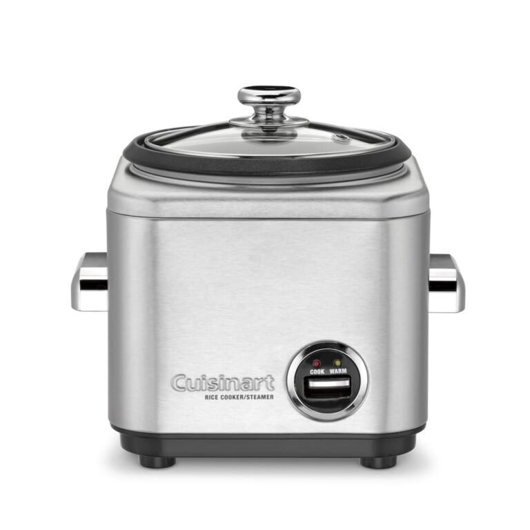Cuisinart MSC-400 3-In-1 Cook Central 4-Quart Multi-Cooker: Slow Cooker, Brown/Saute, Steamer, Silver & CRC-400P1 4 Cup Rice Cooker, Stainless Steel Exterior - Image 4