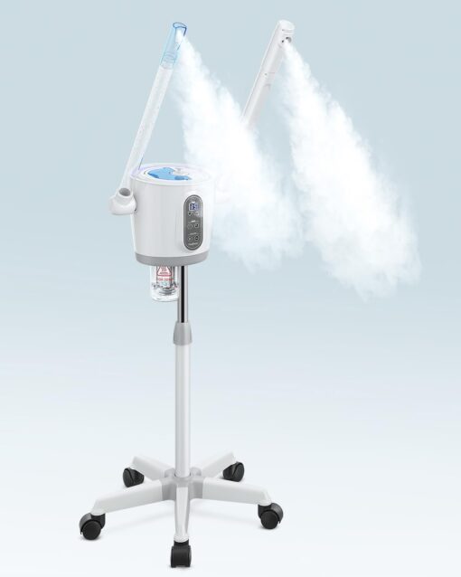 Kingsteam 2 in 1 Hot and Cold Facial Steamer, 30 Min Timer, Ionic Facial Steamer for Home, Esthetician, Professional Nano Water Mist with Large Water Volume for Beauty Salons - Ozone Facial Sprayer