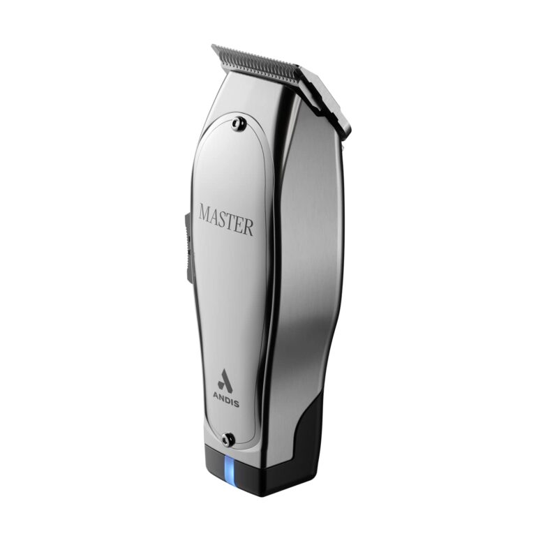 Andis 12660 Professional Master Corded/Cordless Hair Trimmer, Adjustable Carbon Steel Blade Hair Clipper for Close Cutting, Silver - Image 2