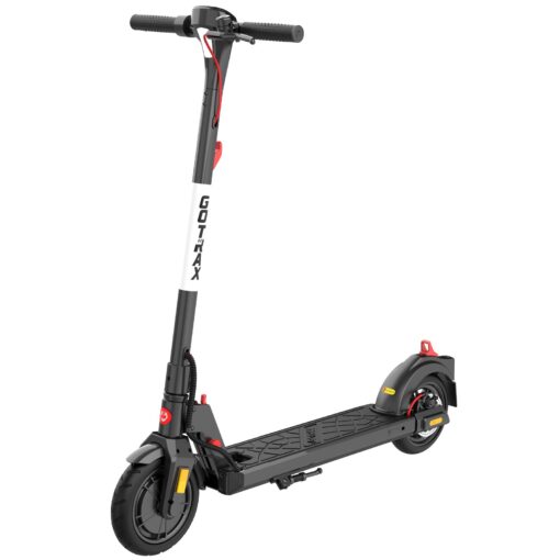 Gotrax APEX MAX Electric Scooter, 8.5" Solid Tires, Max 18 Mile and 18Mph 350W Motor with Rear Single Shock, Bright Headlight and Taillight and Cruise Control, Foldable Escooter for Adult
