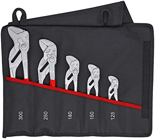 KNIPEX 5 Pc Pliers Wrench Set In Tool Roll