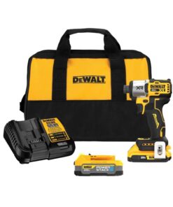 DEWALT 20V MAX Impact Driver, Cordless, 3-Speed, Battery and Charger Included (DCF845D1E1)