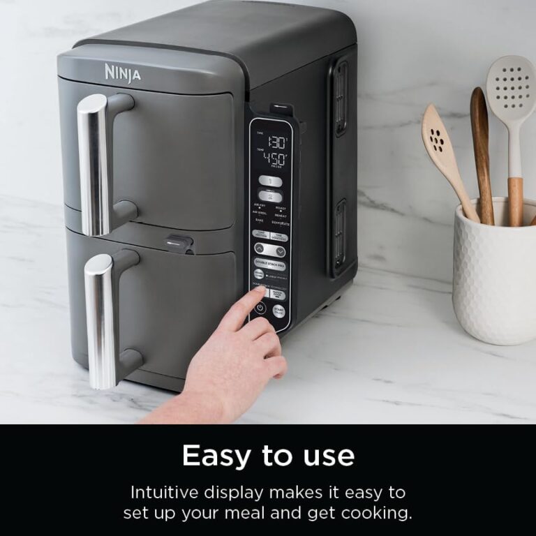 Ninja DoubleStack XL Smart 2-Basket Air Fryer, Smart Cook System, DoubleStack Technology Cook 4 Foods at Once, Space Saving Design, 10 QT, 6-in-1, Smart Finish & Match Cook, Air Fry, Broil, Bake SL451 - Image 7