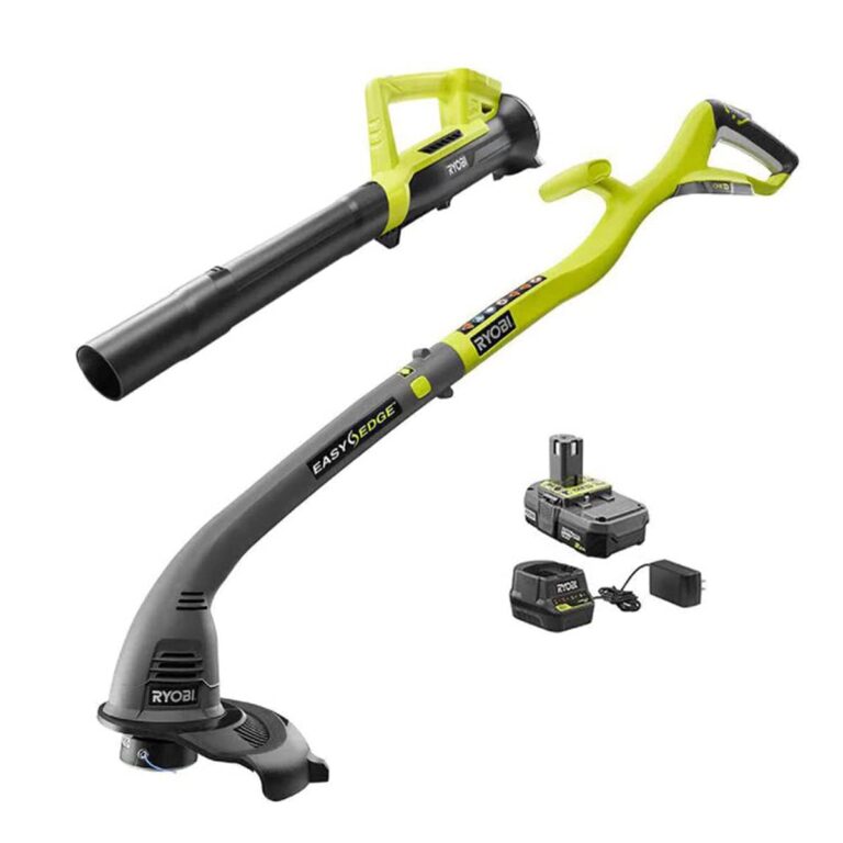 Ryobi ONE+ 18-Volt Lithium-Ion Corless 10' String Trimmer&Blower KIT