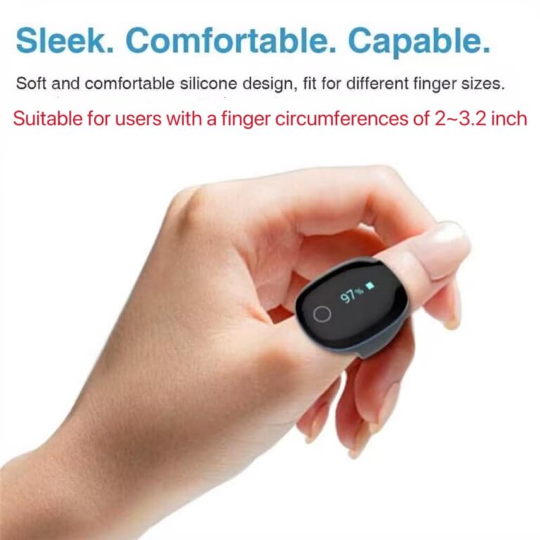 Wellue O2Ring Pulse Oximter, Bluetooth SPO2 Blood Oxygen Saturation Monitor - Wearable O2 Ring Sensor with Vibration Reminder, Free APP & PC Report, Rechargeable - Image 9