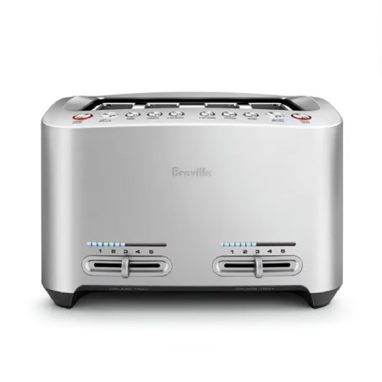 Breville Die-Cast Smart Toaster, 4-Slice, Brushed Stainless Steel