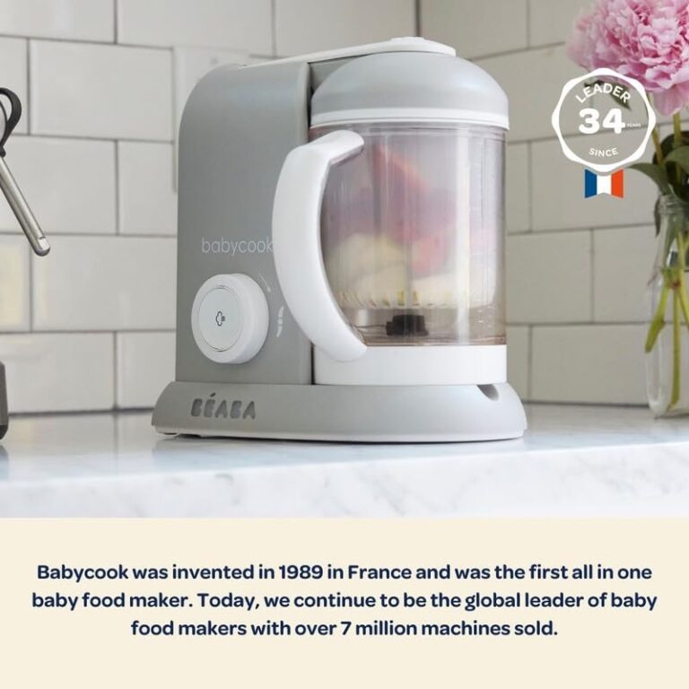BEABA Babycook Solo 4 in 1 Baby Food Maker, Puree Steamer and Blender for Purees, Grinder with Auto Steam Cooking, Lrg Capacity 4.5 Cups 27 Servings in 20 Mins, Rose Gold - Image 6