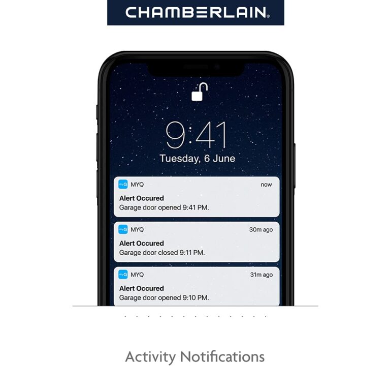 Chamberlain C2212T Smart Wi-Fi Garage Door Opener, 1/2-HP Chain Drive Motor - Quantity 1 - Image 5