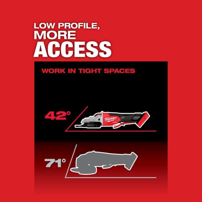 Milwaukee M18 FUEL 18-Volt Lithium-Ion Brushless Cordless 5 in. Flathead Braking Grinder with Paddle Switch No-Lock (Tool-Only) - Image 2
