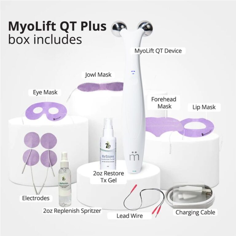 7E Wellness MyoLift QT Microcurrent Facial Device with Smart Current Technology and Smartphone App - Portable Skin Care Tools, Instant Face Lift, Anti Aging, Skin Tightening - Up to 400 Microamps - Image 3