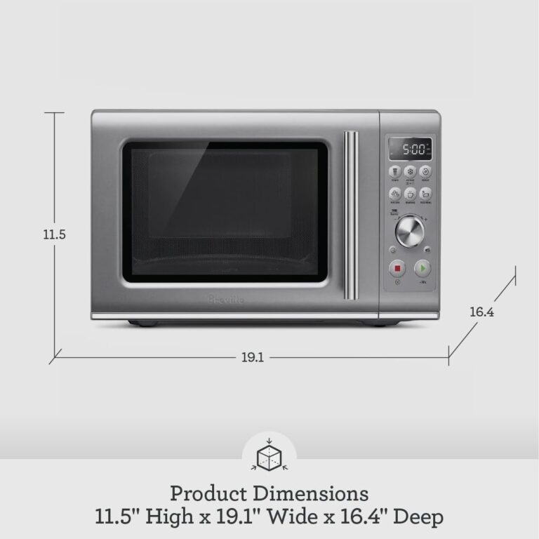 Breville BMO650SIL1BUC1 Compact Wave Soft Close Countertop Microwave Oven, Silver - Image 2