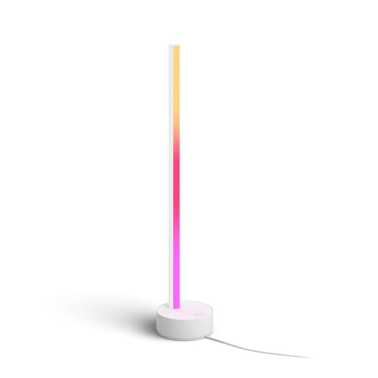 Philips Hue Gradient Signe Table Lamp, Compatible with Alexa & Smart Dimmer Switch with Remote, White - 1 Pack - Image 5