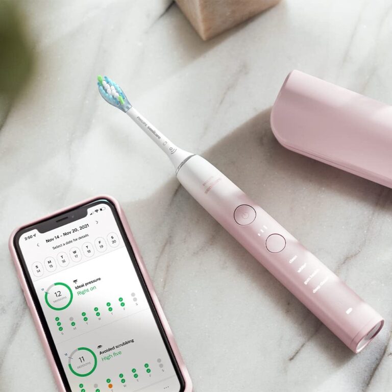 PHILIPS Sonicare 9000 Special Edition Rechargeable Toothbrush, Pink/White, HX9911/90 - Image 4