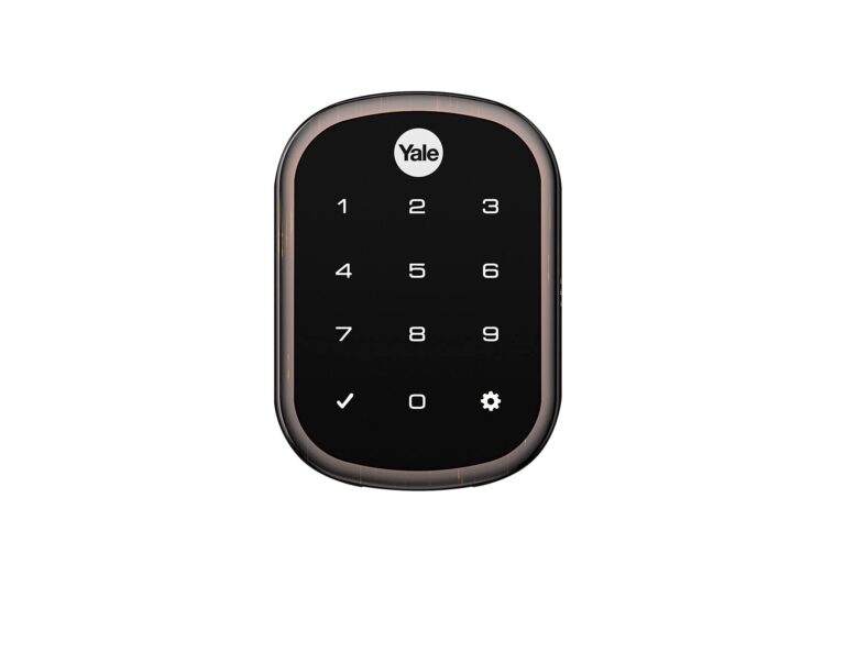 Yale | LiftMaster Smart Lock with Touchscreen Deadbolt - Works with myQ App & Key by Amazon in-Garage Delivery when paired with Smart Garage Hub (sold separately), Oil Rubbed Bronze