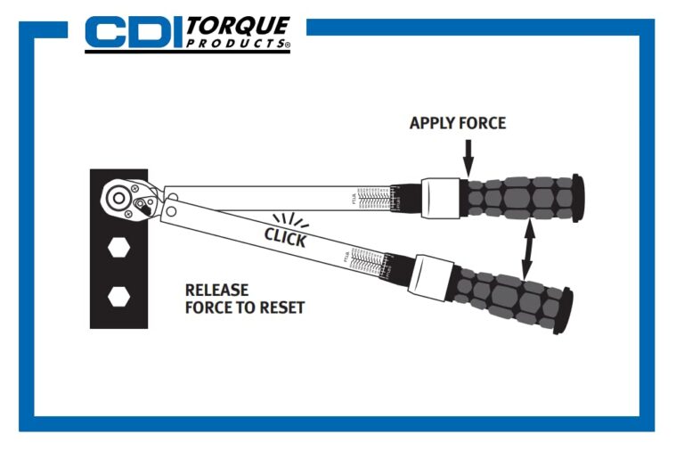 CDI 1/4 Inch Drive Adjustable Click Torque Wrench, Range 10-50 In Lbs / 1.4-5.4 Nm (501MRMH) - Image 3