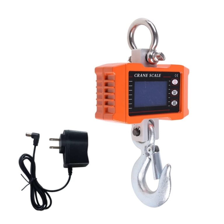 VGVGV Digital Crane Scale 500kg/1000kg 1000Lbs/2000lbs Crane Scale Electronic Industrial Scale Digital Hanging Hook Farm Hunting Fishing Outdoor for Farm,Deer,Livestock,Factory,Construction(500KG) - Image 2