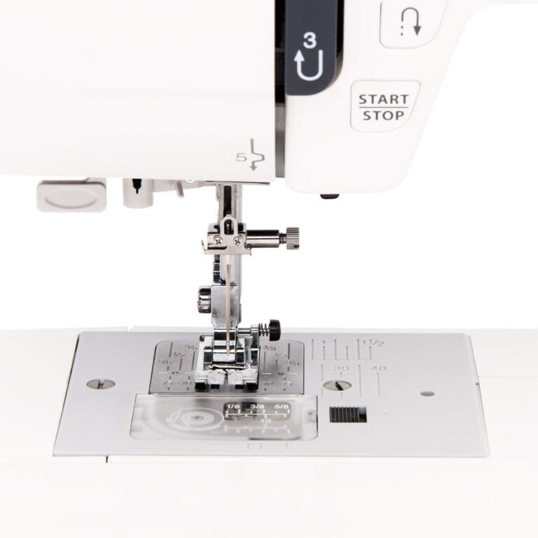 Janome JW8100 Fully-Featured Computerized Sewing Machine with 100 Stitches, 7 Buttonholes, Hard Cover, Extension Table and 22 Accessories - Image 5