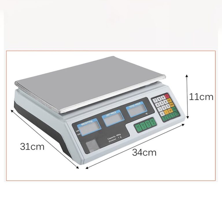 Kitchen Digital Baking Scales,Electronic Food Scale, Commercial Shop Electronic Scale 40KG LCD Display Digital Price Computing Counting Food Scale for Food Meat, Fruit and Vegetable Scales - Image 4