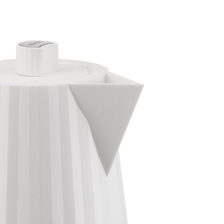 Alessi Plissé MDL06 W/UK Design Electric Kettle, Thermoplastic Resin, 2400 W, 170 cl, White, 21.5 x 33.5 x 21.5 - Image 4
