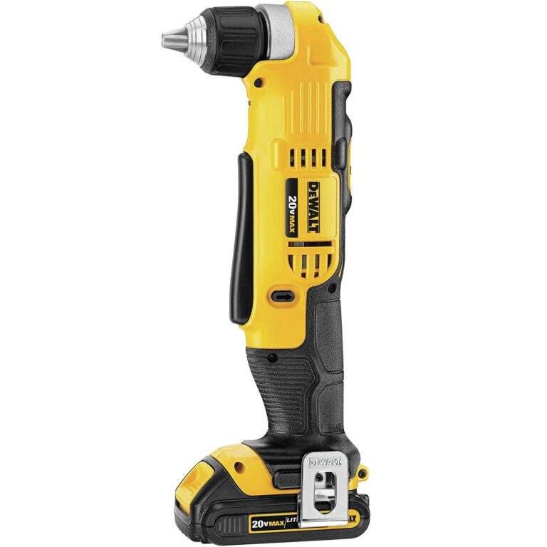 DEWALT DCD740C1 Right Angle Drill Kit, Yellow, 0.5 - Image 7