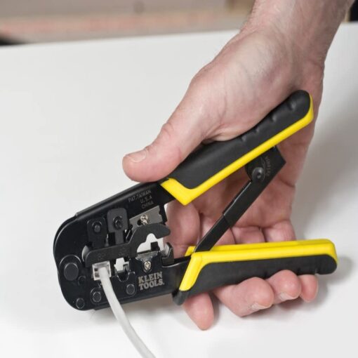 Klein Tools VDV001819 Tool Set, Cable Installation Test Set with Crimpers, Scout Pro 3 Cable Tester, Snips, Punchdown Tool, Case, 6-Piece - Image 5