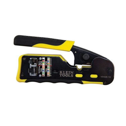 Klein Tools VDV500-920 Wire Tracer Tone Generator and Probe Kit & VDV501-851 Cable Tester Kit & VDV226-110 Ratcheting Modular Data Cable Crimper/Wire Stripper/Wire Cutter - Image 3
