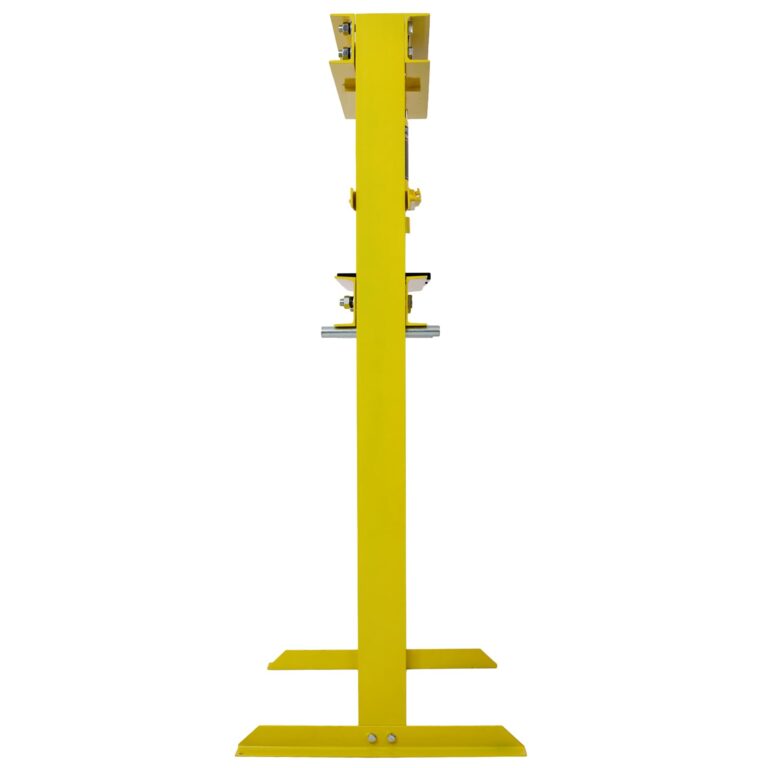 12 Ton Hydraulic Press, H-Frame Garage Floor Adjustable Shop Press with Stamping Plates to Bend, Straighten, Or Press Parts, Install Bearings & U-Joints, Yellow - Image 2