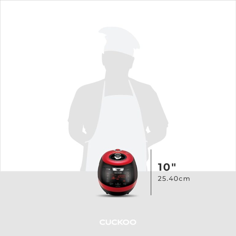 CUCKOO CRP-HZ0683FR | 6-Cup (Uncooked) Induction Heating Pressure Rice Cooker | 13 Menu Options, Auto-Clean, Voice Guide, Made in Korea | Black/Red - Image 8