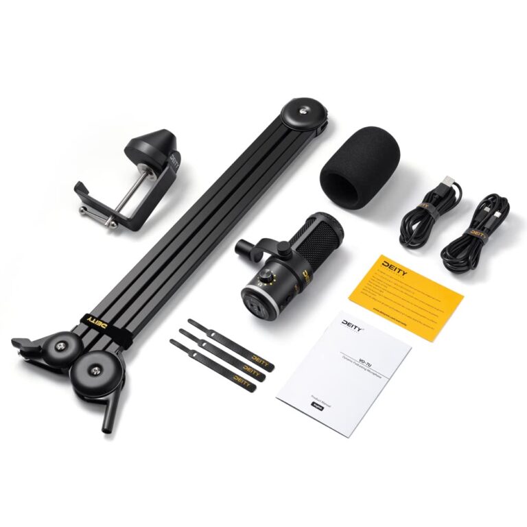Deity VO-7U Boom Arm Kit USB Dynamic Podcast Microphone with RGB Lights for Game Podcast Stream YouTube (Black) - Image 2