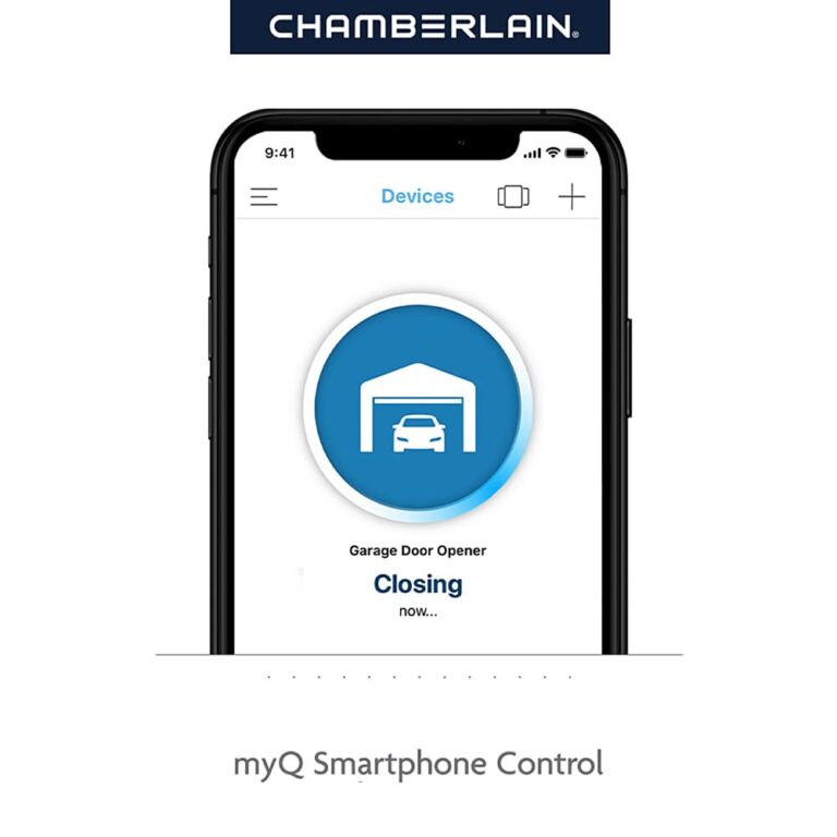 CHAMBERLAIN B2215T Garage Door Opener with Battery Backup, Black - Image 9
