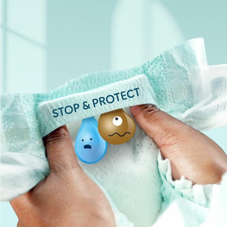 Pampers Premium Protection Size 6, x144 Nappies, 13kg+, Our N°1 for Comfort & Protection for Sensitive Skin - Image 3