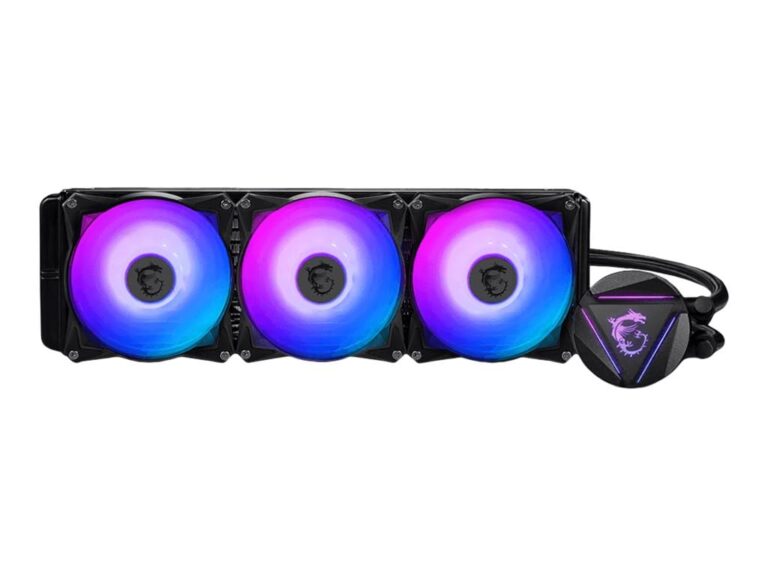 MSI MAG CORELIQUID 360R V2 AIO CPU Liquid Cooler - Rotatable ARGB Blockhead, Integrated Radiator Pump, Split-Flow Water Cooling, Evaporation-Proof Tubing, Easy to Install - AMD & Intel Compatible - Image 5