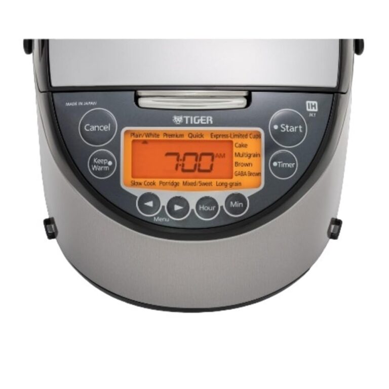 Tiger JKT-D Multi-Functional Induction Heating (IH) Electric Rice Cooker with 12 Cooking Settings (Silver Black) - Image 6
