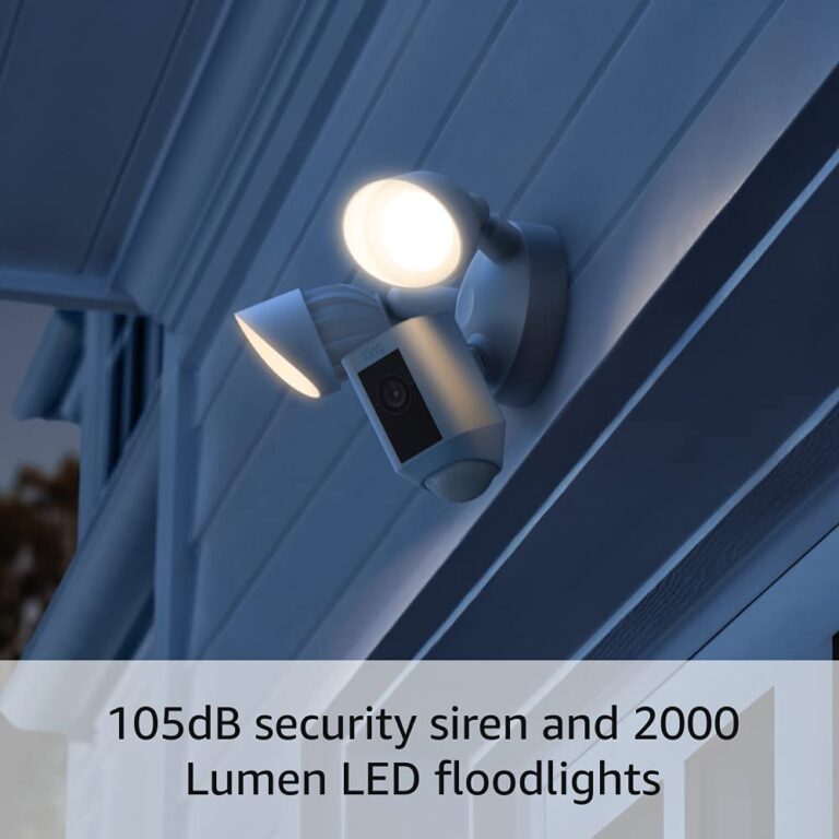 Ring Floodlight Cam Plus with Ring Spotlight Cam Plus, Battery White - Image 4